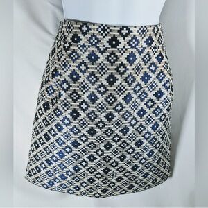 J Crew Jacquard/Geometric Patterned Skirt